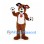 Dog Mascot Costume in Brown with Black Spots and White Belly