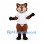 Fox Mascot Costume with White Shirt and Bushy Tail