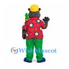 Gorilla Mascot Costume with Yellow Hat and Colorful Shirt