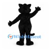 Cat Mascot Costume in Black with White Belly and Pink Nose
