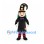 Witch Mascot Costume with Green Hair and Star Hat