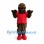 Bear Mascot Costume with Red Shirt and Red Sneakers