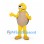Turtle Mascot Costume in Yellow with Green Shell