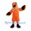Eagle Mascot Costume with Orange Sports Uniform