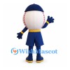 Baseball Mascot Costume with Navy Uniform and Cap