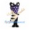 Tornado Mascot Costume with Star Bandana and Black Mask