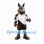 Wolf Robot Mascot Costume with Angular Head and White Sports Shirt