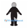 Seal Mascot Costume in Black and Gray with Toothy Mouth