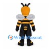 Bee Mascot Costume with Black Shorts and White Wings