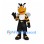 Bee Mascot Costume with Black Shorts and White Wings