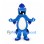 Shark Mascot Costume in Blue with White Belly and Small Cap
