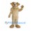 Dog Mascot Costume in Cream with Large Paw Pads