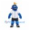 Blue Bird Mascot Costume with Baseball Jersey and Navy Cap