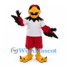 Cardinal Mascot Costume with White Sports Shirt
