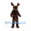 Moose Mascot Costume in Dark Brown with Large Antlers
