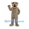 Leopard Mascot Costume with Spotted Body and Long Tail