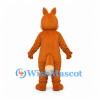 Rabbit Mascot Costume in Brown with Cream Belly
