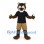 Tiger Mascot Costume with Black Shirt and Tan Shorts