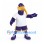 Purple Bird Mascot Costume with White Sports Shirt