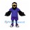 Crow Mascot Costume with Purple Sports Uniform