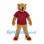 Cougar Mascot Costume with Burgundy Shirt
