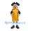 Colonial Officer Mascot Costume with Navy Coat and Gold Waistcoat