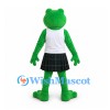 Frog Mascot Costume with White Shirt and Tartan Kilt