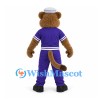 Wildcat Mascot Costume with Purple Sailor Outfit
