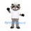 Raccoon Mascot Costume with White Shirt and Small Hat