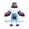 Eagle Mascot Costume with White Shirt and Blue Shorts