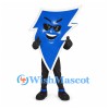 Lightning Bolt Mascot Costume in Blue with Sunglasses