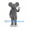 Mouse Mascot Costume in Gray with White Belly