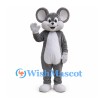 Mouse Mascot Costume in Gray with White Belly