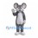 Mouse Mascot Costume in Gray with White Belly