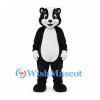 Skunk Mascot Costume in Black with White Back Stripe