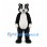 Skunk Mascot Costume in Black with White Back Stripe