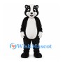 Skunk Mascot Costume in Black with White Back Stripe