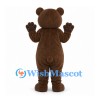 Bear Mascot Costume in Brown with White Belly