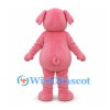Pig Mascot Costume in Pink with Floppy Ears