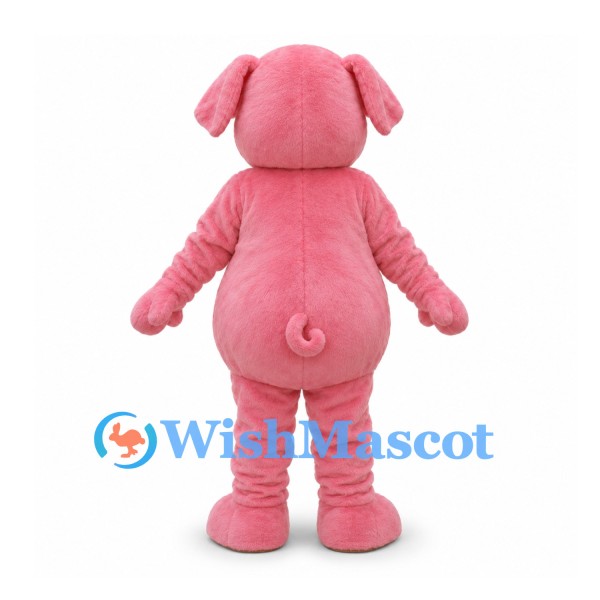Pig Mascot Costume in Pink with Floppy Ears