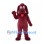 Dog Mascot Costume in Burgundy with Long Floppy Ears
