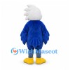 Bald Eagle Mascot Costume in Blue with White Head