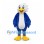 Bald Eagle Mascot Costume in Blue with White Head