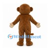 Monkey Mascot Costume in Brown with Cream Face and Belly