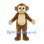 Monkey Mascot Costume in Brown with Cream Face and Belly