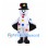 Clown Mascot Costume in White with Flower Buttons and Black Cape