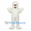 Yeti Mascot Costume in White with Large Paws
