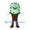 Ice Cream Cone Mascot Costume with Green Chocolate Chip Scoop
