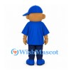 Boy Mascot Costume with Blue Shirt and Sunglasses