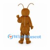 Ant Mascot Costume in Brown with Long Antennae